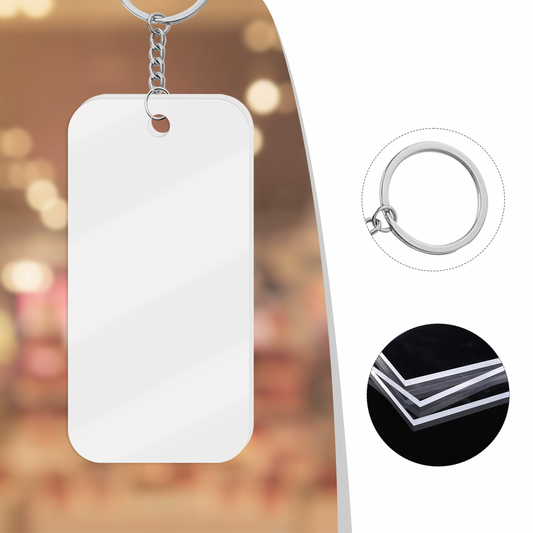 In Loving Memory Photo Keychain | Double-Sided Memorial QR Code