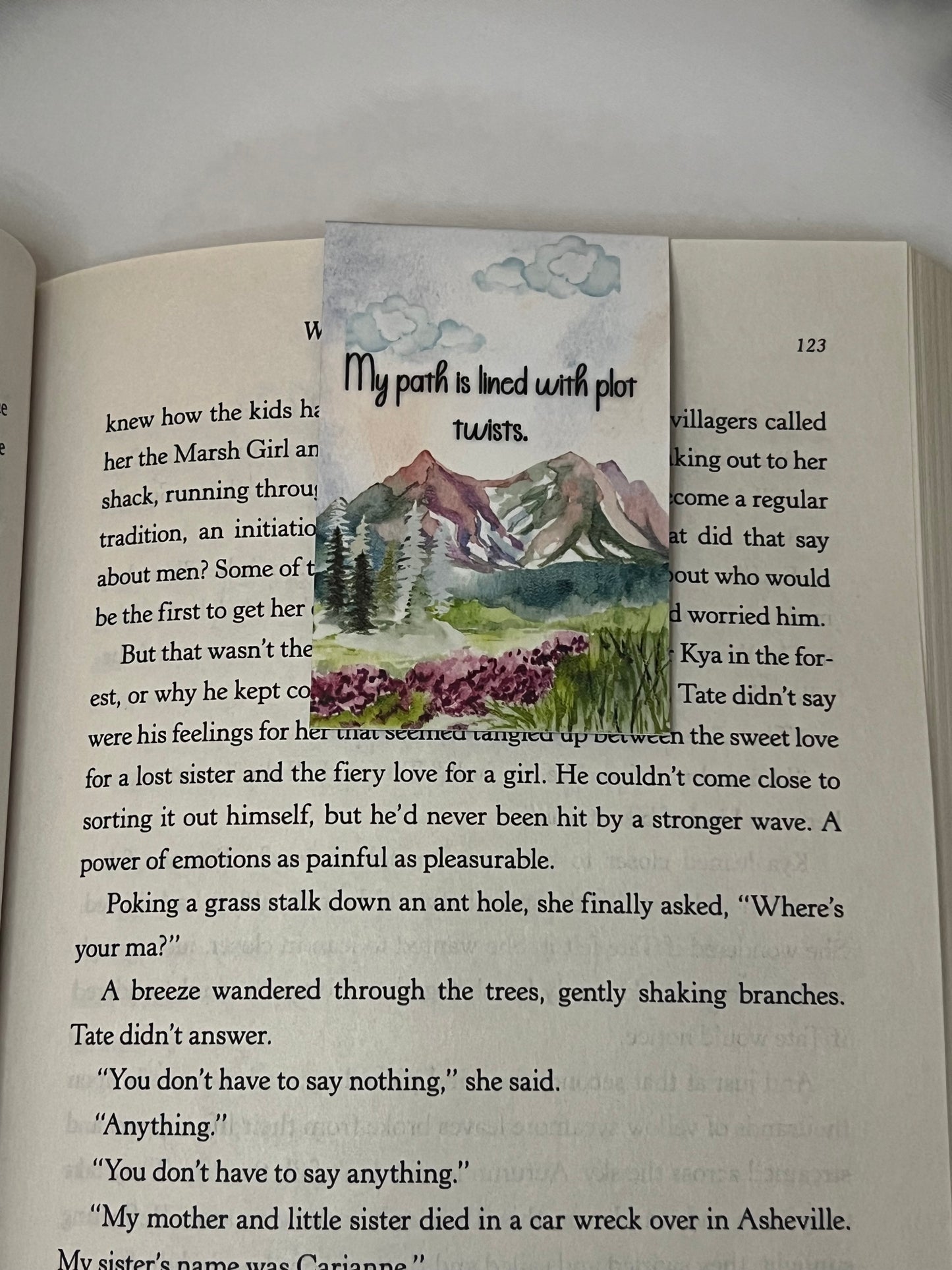 Watercolor Mountains Magnetic Book Marks