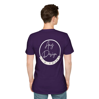 Personalizable Unisex Softstyle T-Shirt- Back Print Only!