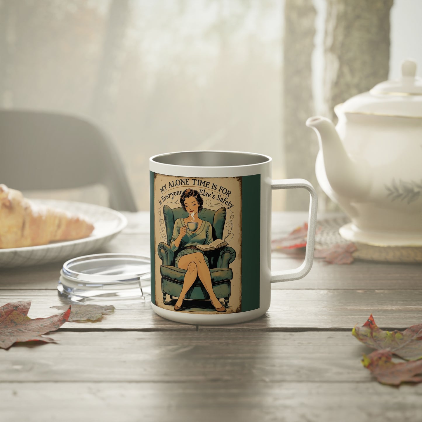 Vintage Travel Coffee Mug - My Alone Time is for Everyone Else's Safety