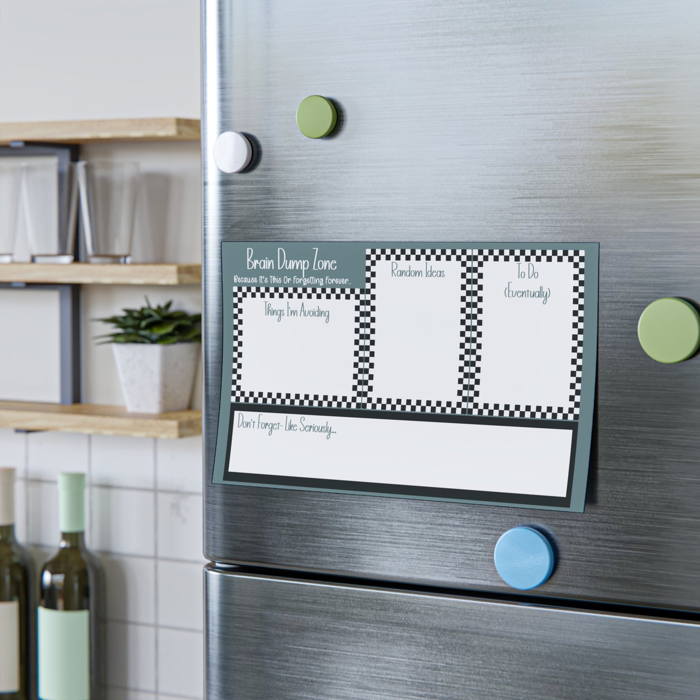 Checkered Post-it® Note Pads