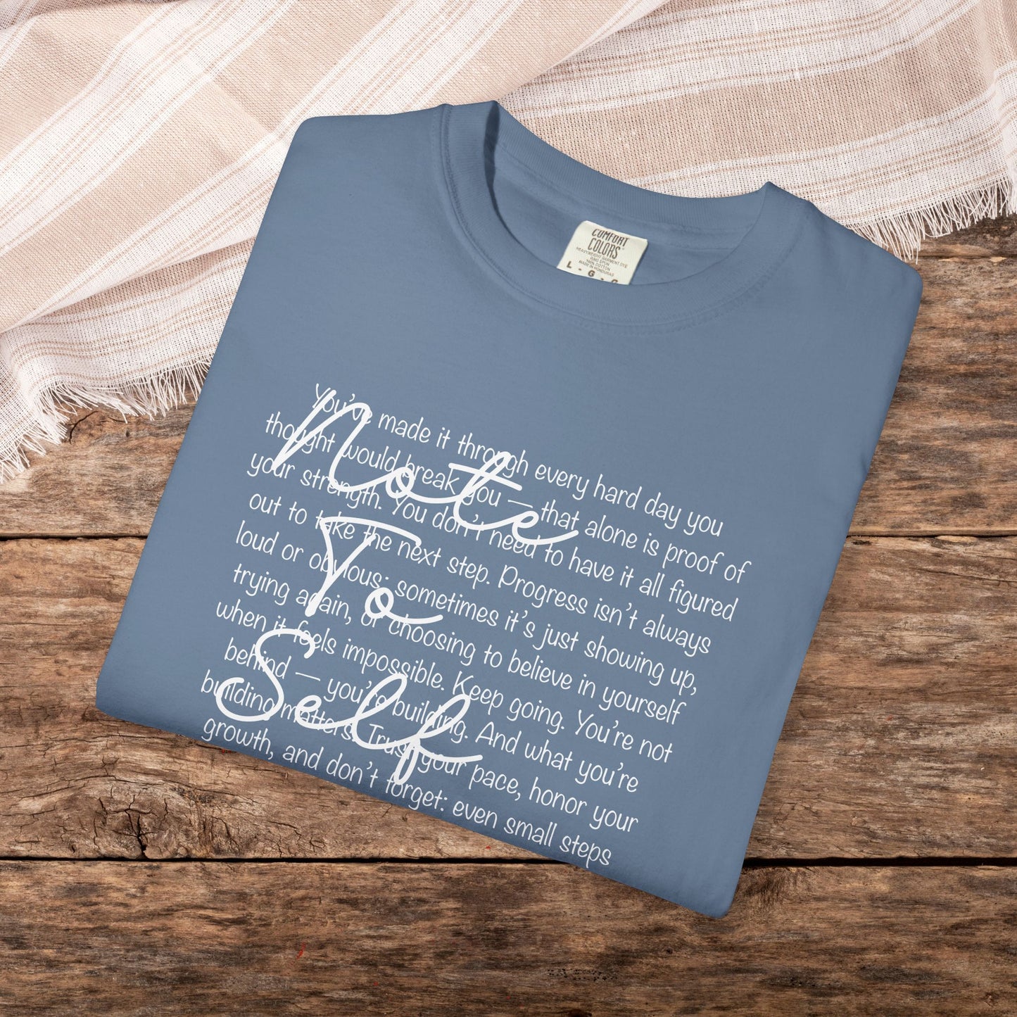 Note to Self Unisex T-Shirt - Motivational Quote Tee, Mental Health Reminder Shirt
