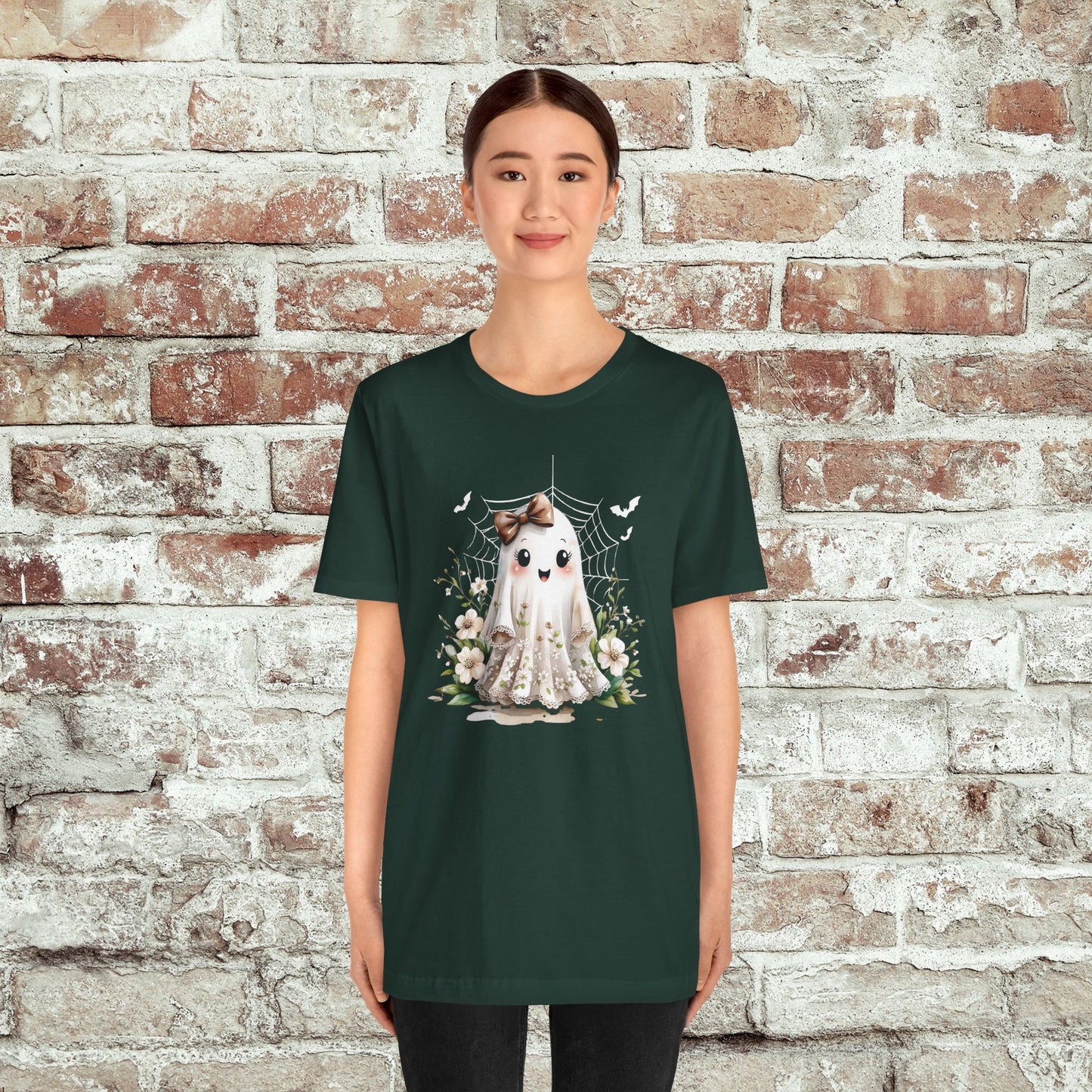 Sweet Spooky Ghost Floral Tee