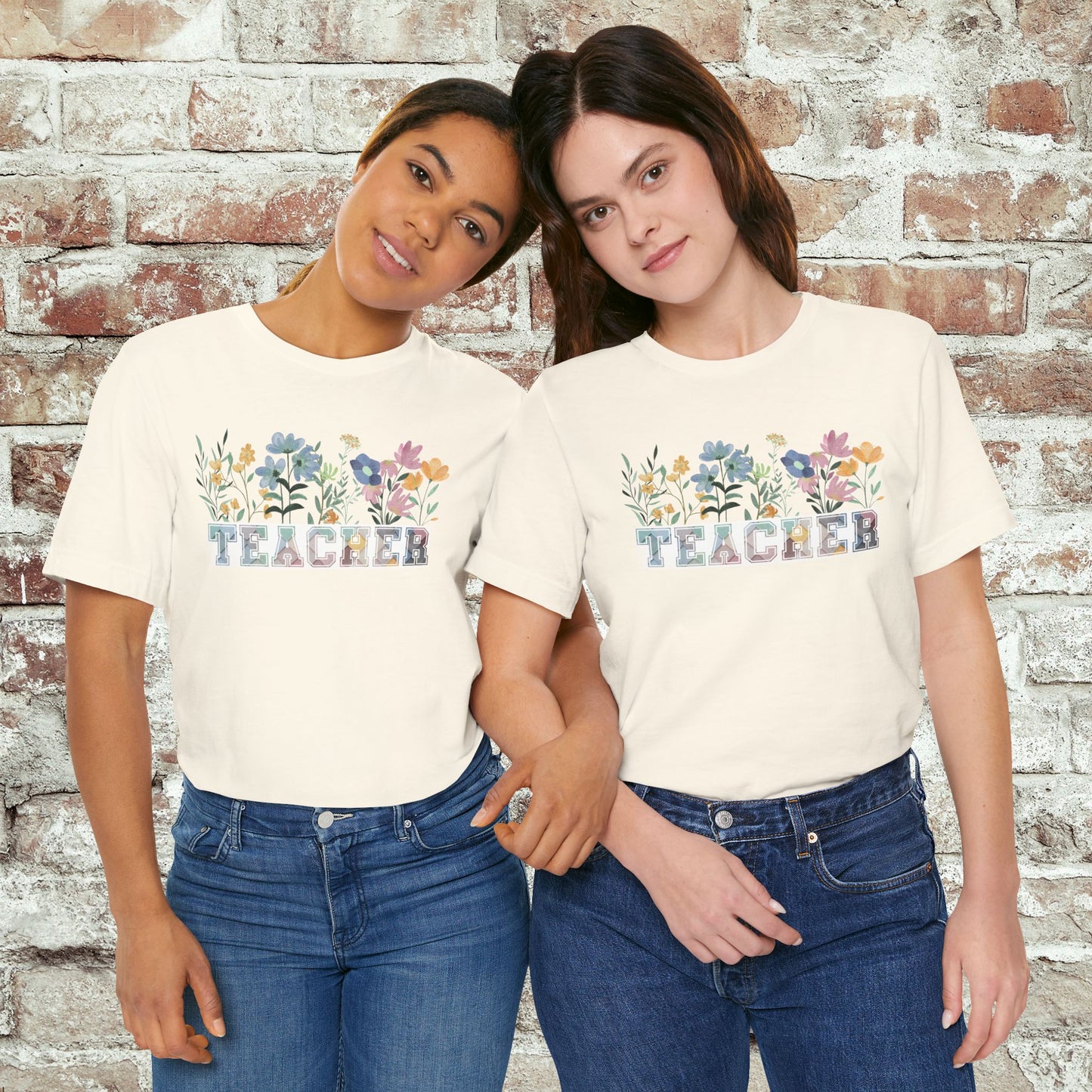 Floral Unisex Soft-Style Teacher Appreciation Tee