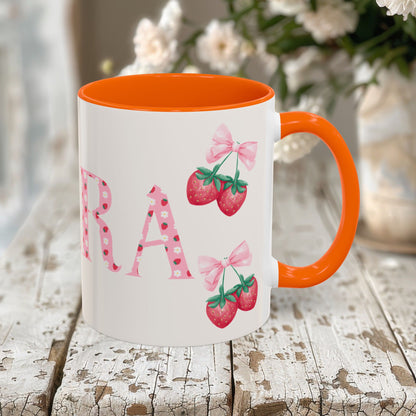 Clara Personalized Strawberry Mug