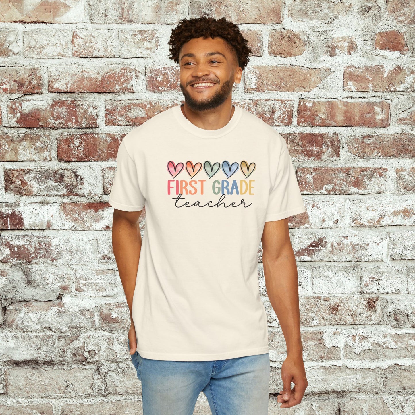 First Grade Teacher Unisex Shirt Comfort Colors