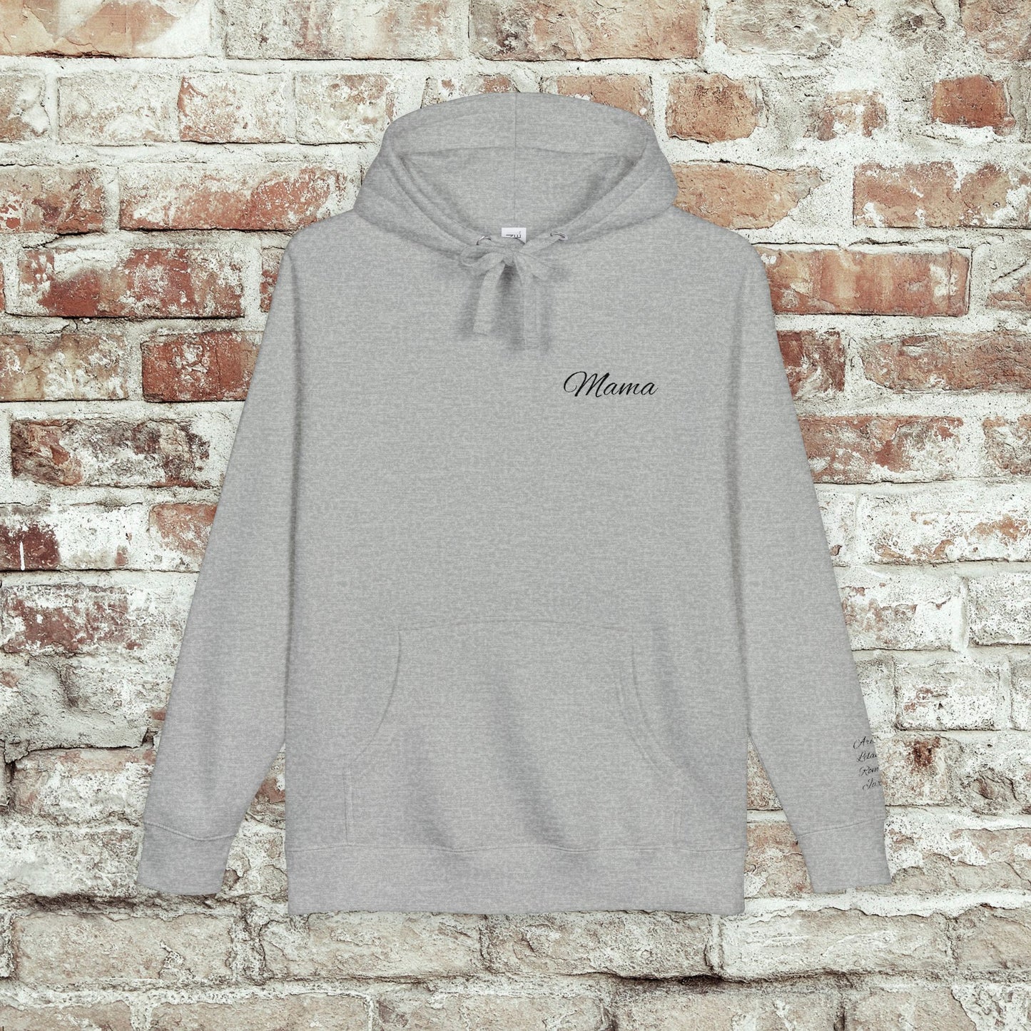 Personalized Embroidered Mama Hoodie with Kids Names