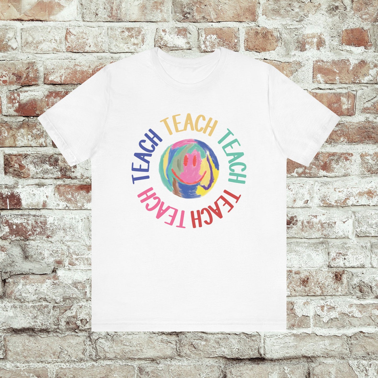 Unisex Soft-Style Teach Teach Teach Shirt for Teachers