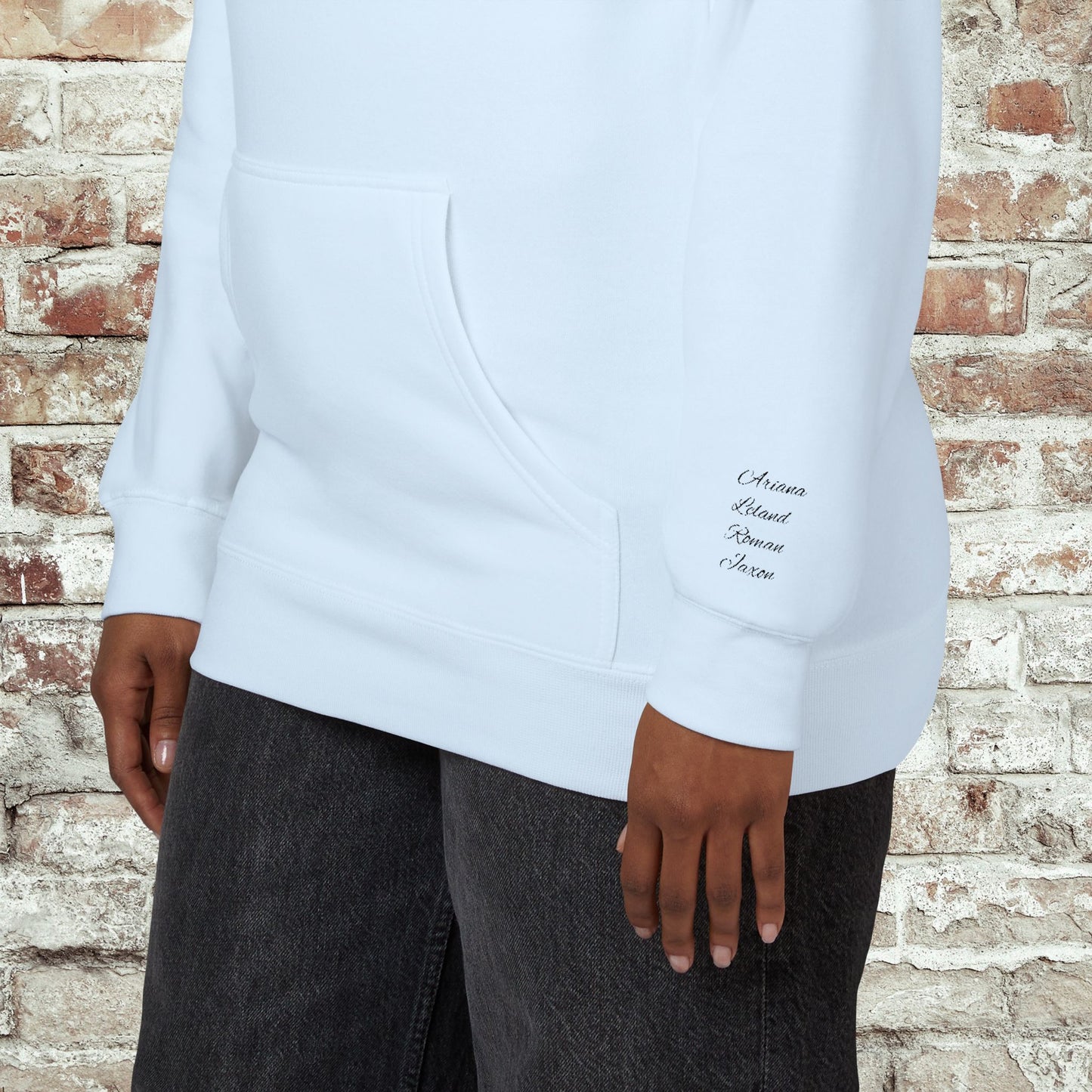 Personalized Embroidered Mama Hoodie with Kids Names