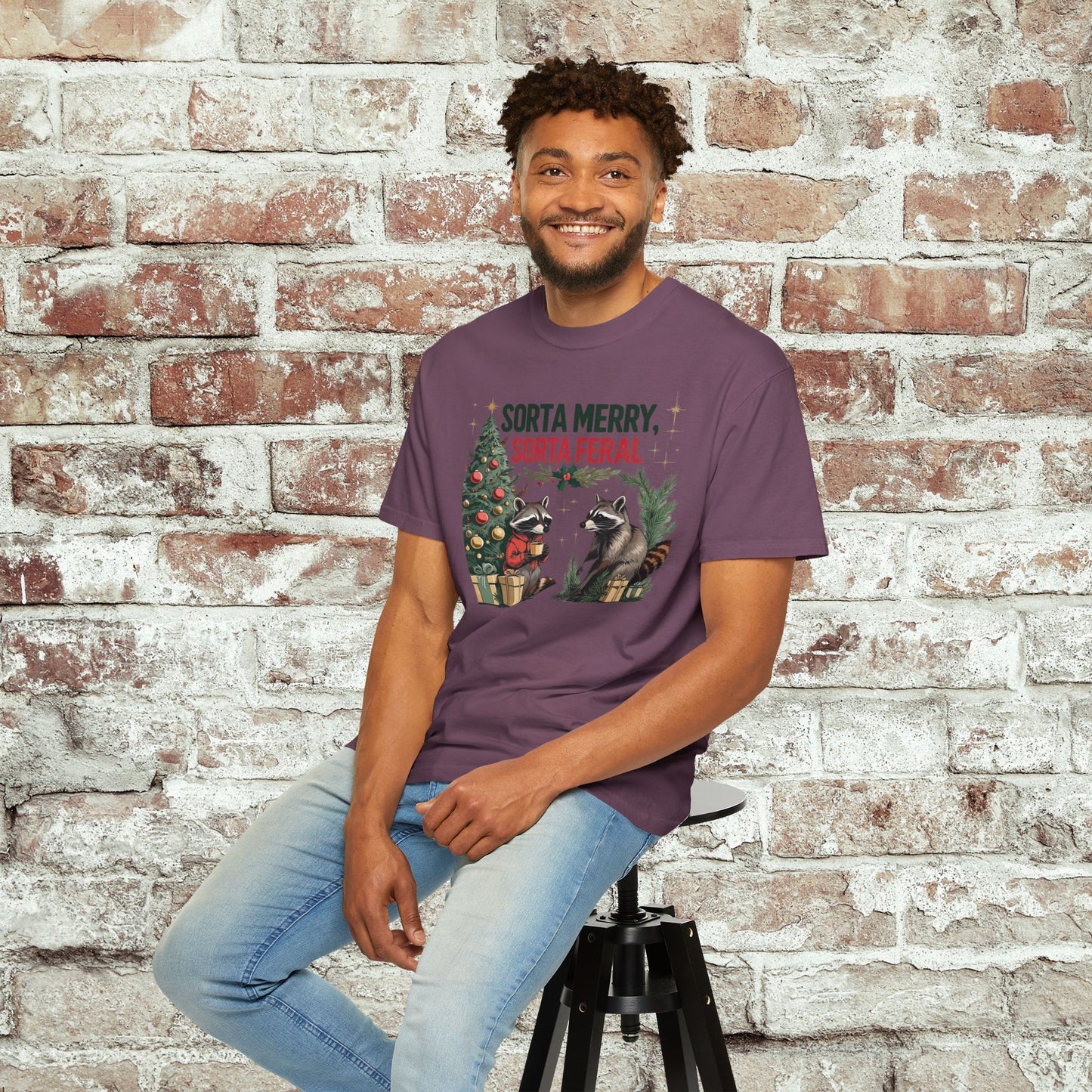 Sorta Merry, Sorta Feral Unisex T-Shirt