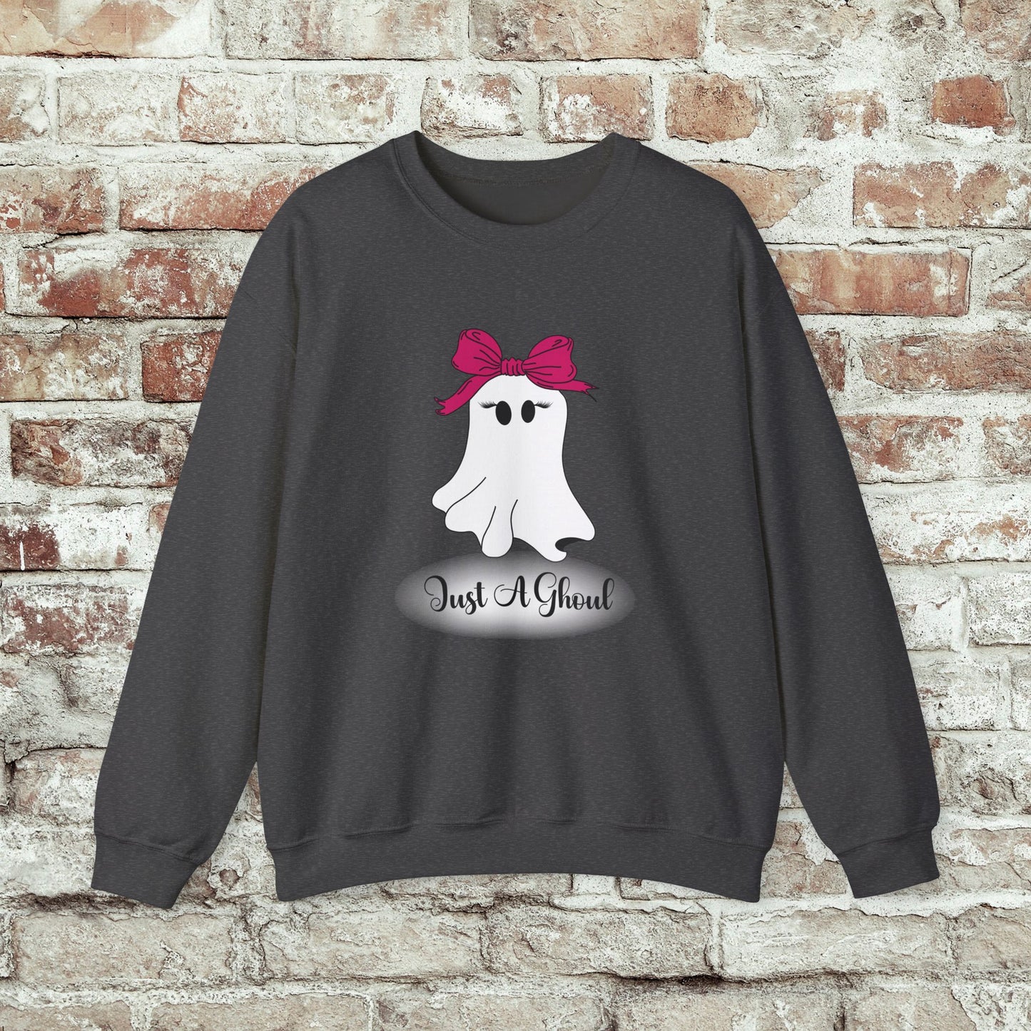 Just A Ghoul Ghost Crewneck Sweatshirt