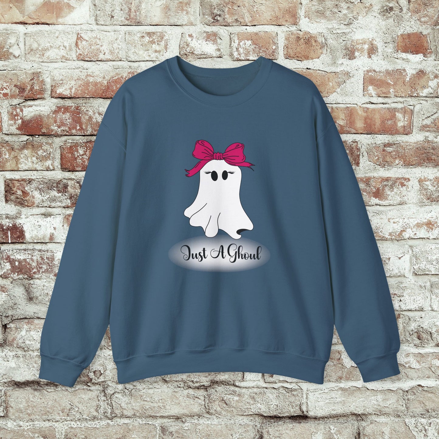 Just A Ghoul Ghost Crewneck Sweatshirt