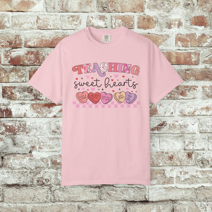 Teaching Sweet Hearts T-Shirt — Teacher Valentine Candy Hearts Tee