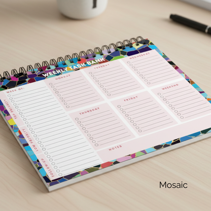Spiral Bound Undated Weekly Task Bank