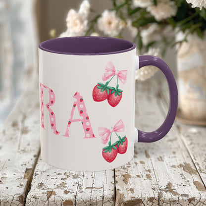 Clara Personalized Strawberry Mug