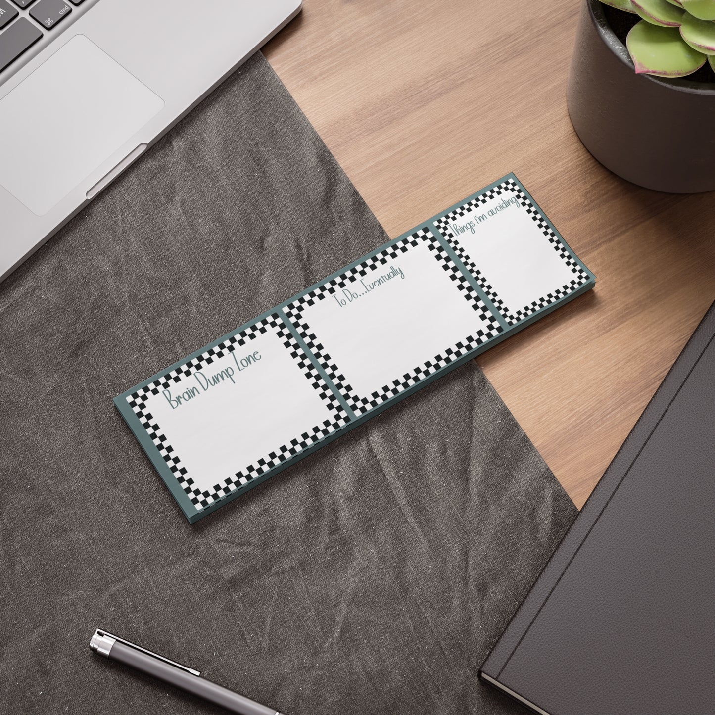 Checkered Post-it® Note Pads