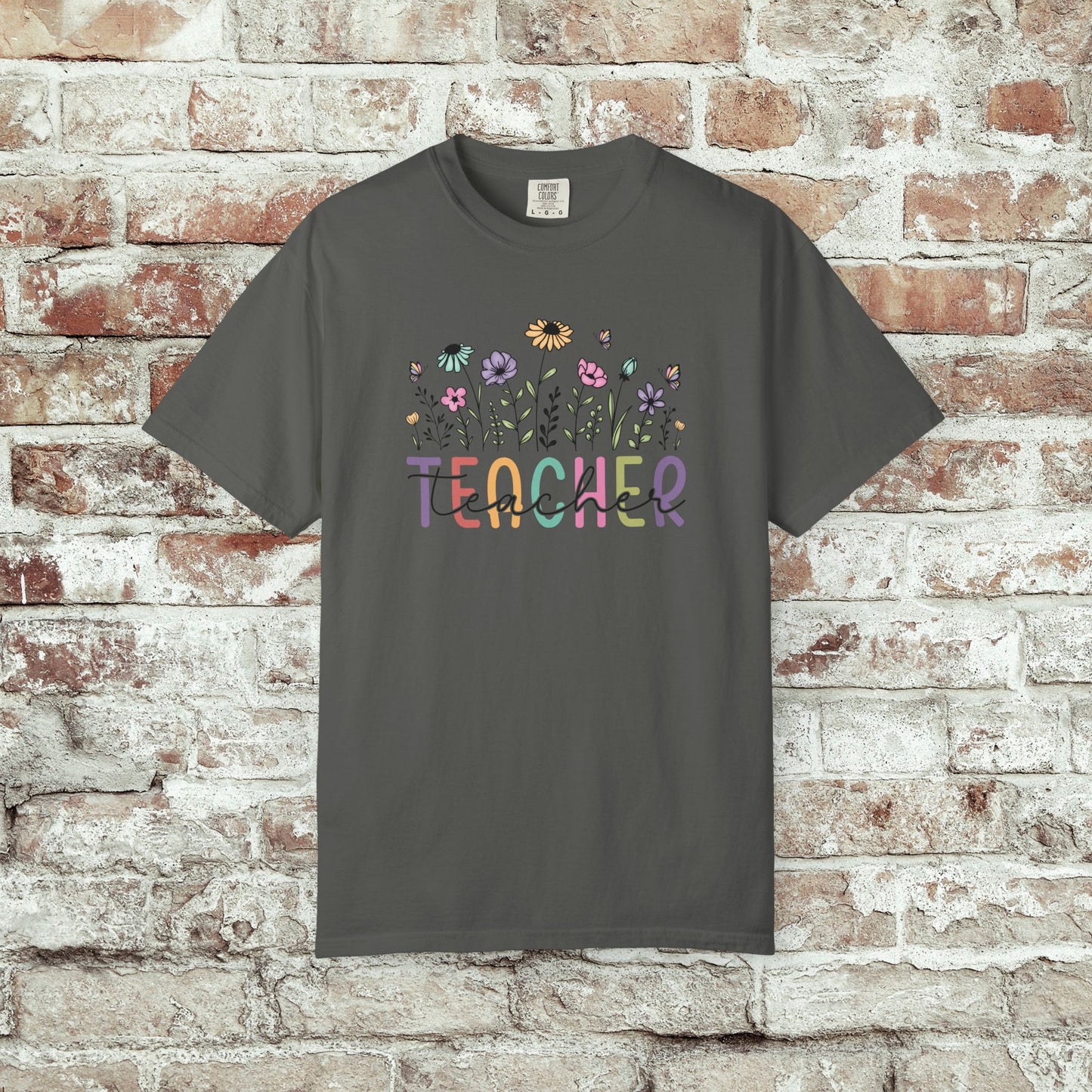 Wildflower Teacher Comfort Colors T-Shirt