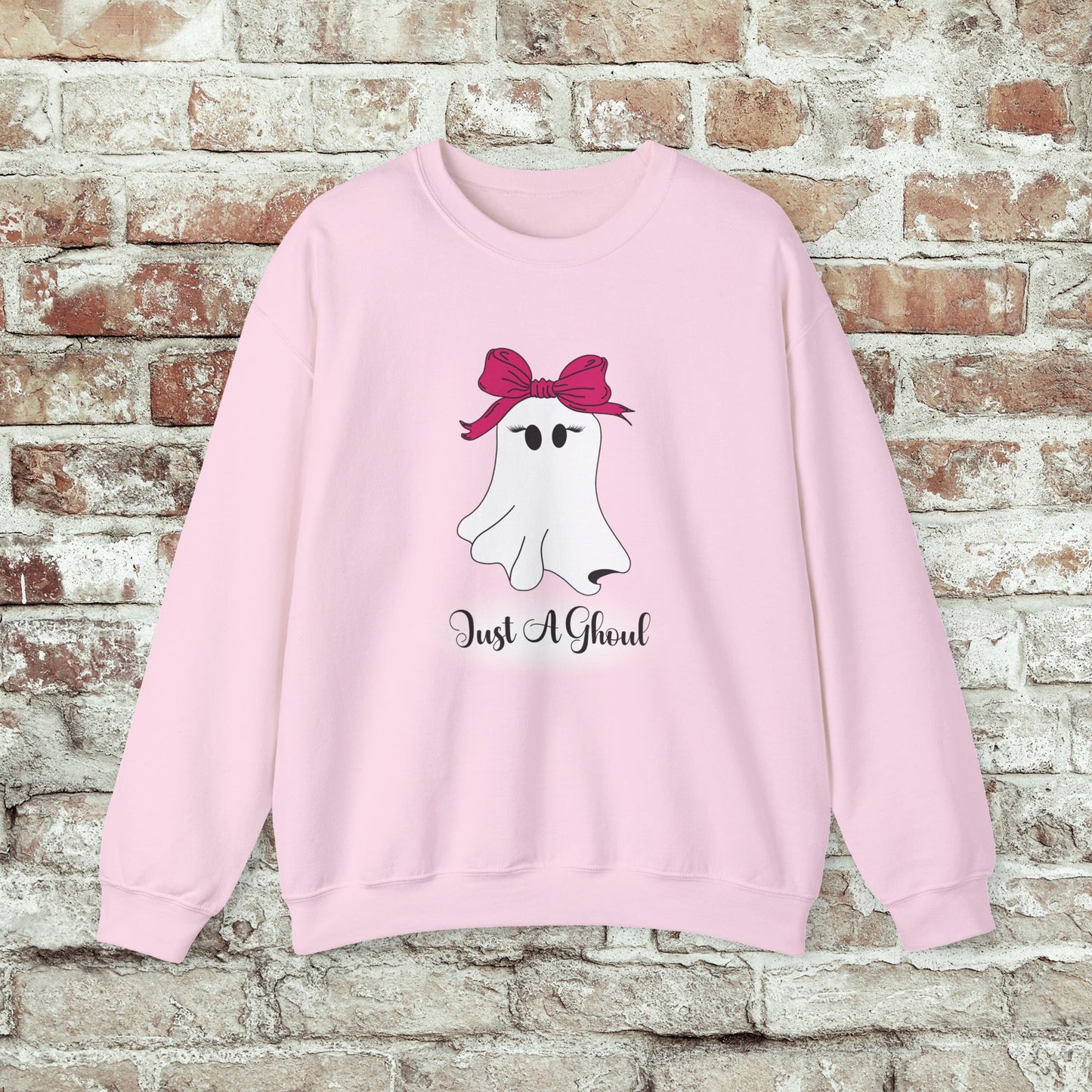 Just A Ghoul Ghost Crewneck Sweatshirt