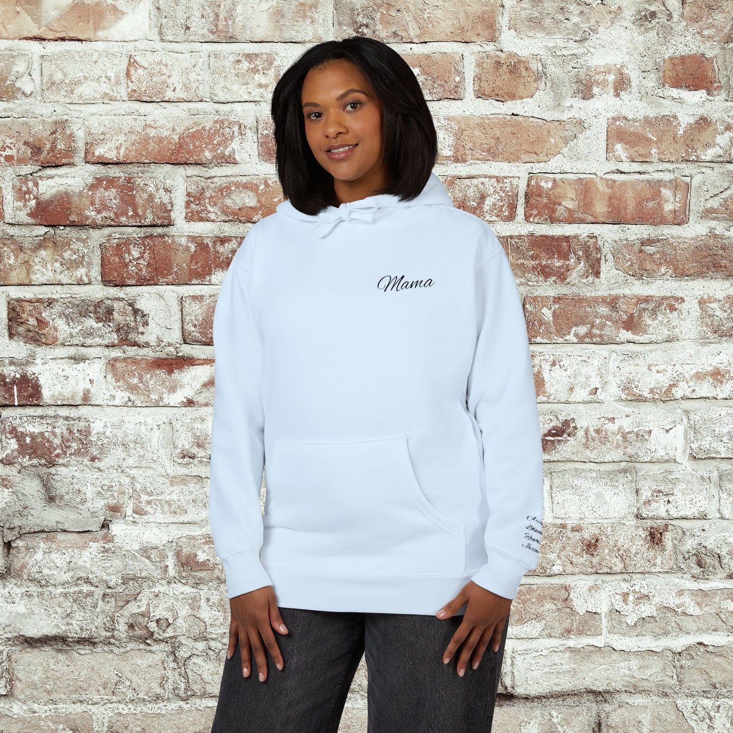 Personalized Embroidered Mama Hoodie with Kids Names