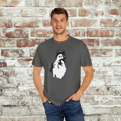 Spooky Ghost & Black Cats Comfort Colors Tee