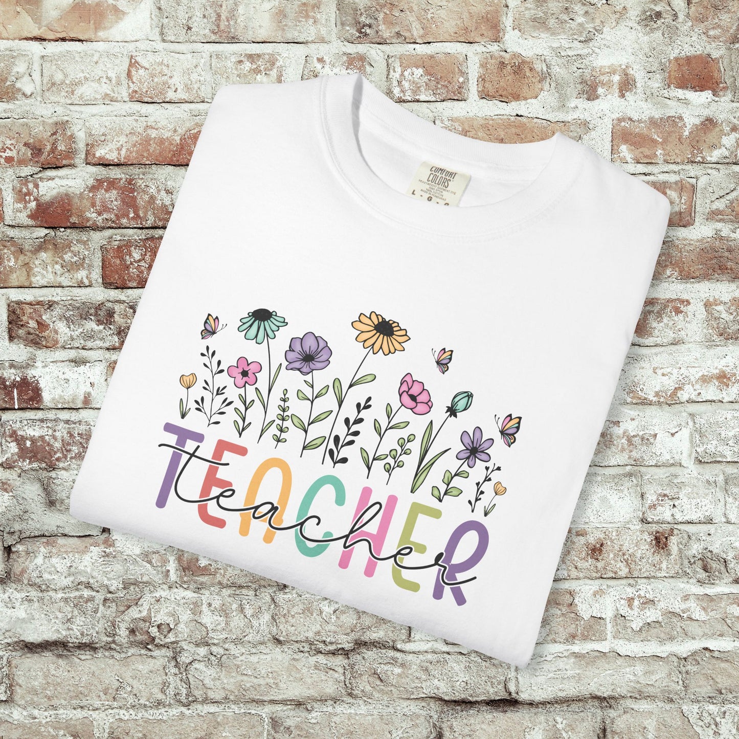 Wildflower Teacher Comfort Colors T-Shirt