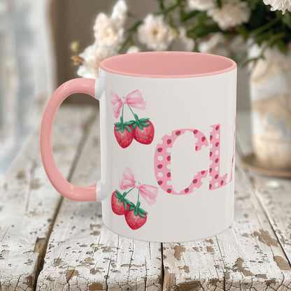 Clara Personalized Strawberry Mug