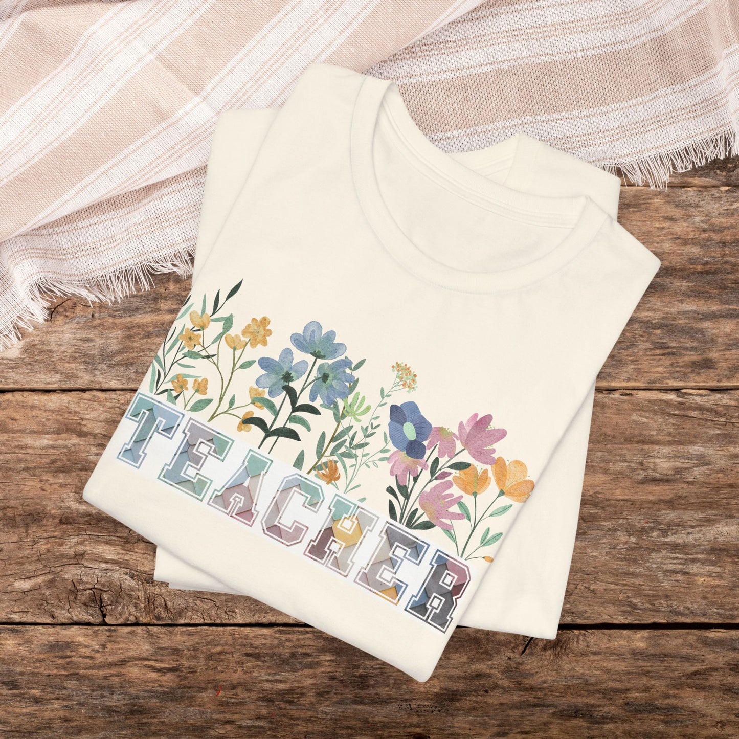 Floral Unisex Soft-Style Teacher Appreciation Tee
