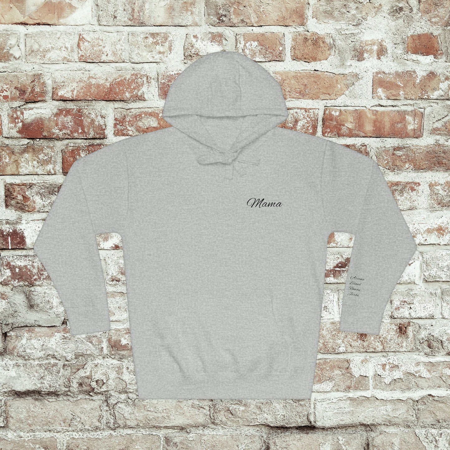 Personalized Embroidered Mama Hoodie with Kids Names