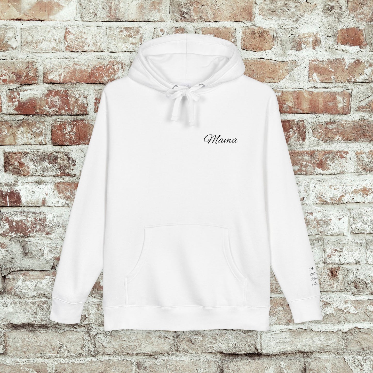 Personalized Embroidered Mama Hoodie with Kids Names