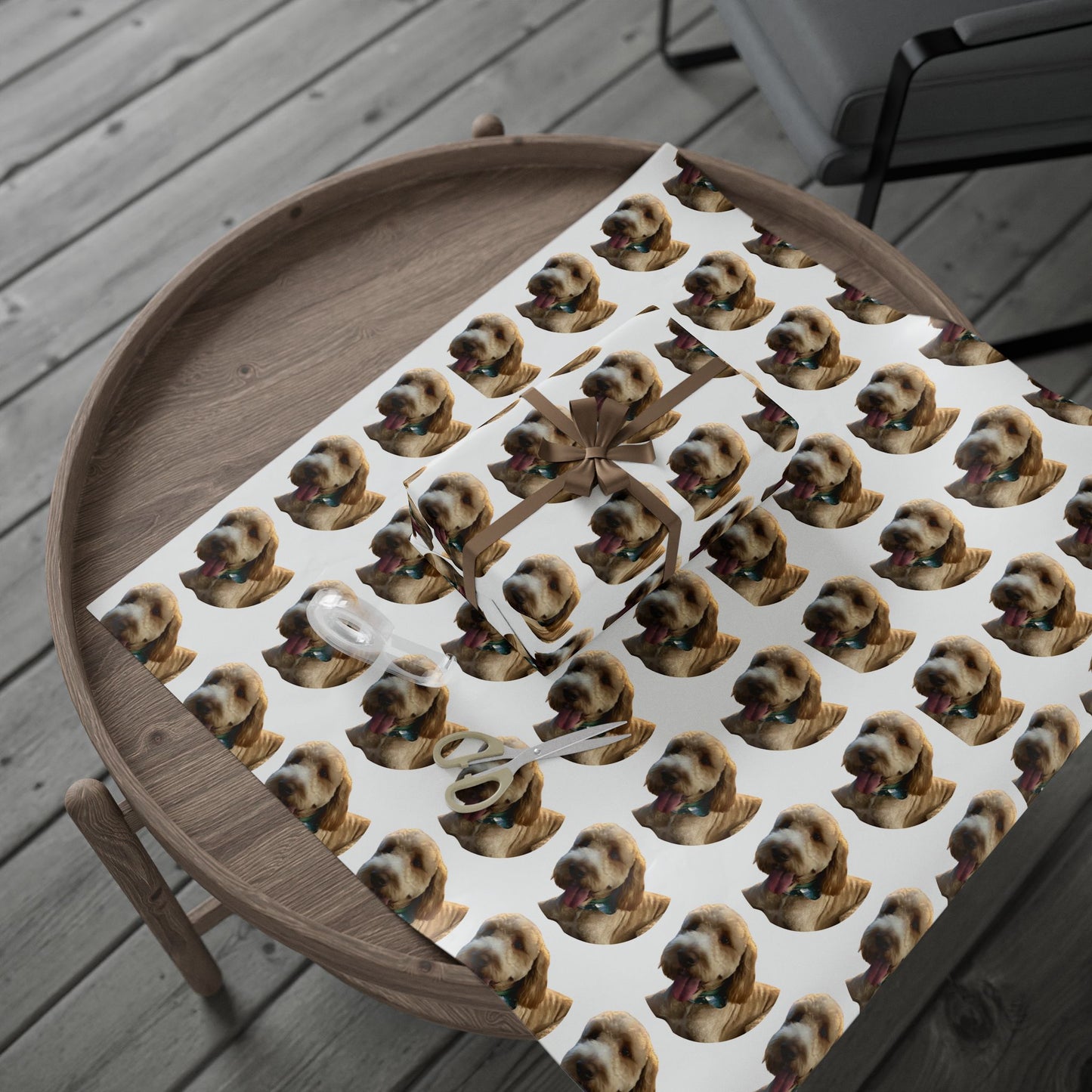 Custom Pet Photo Wrapping Paper with Your Cat, Dog, Hamster, Bird, etc.