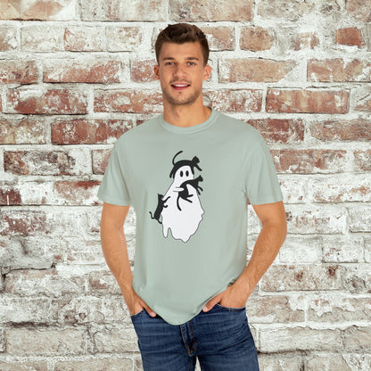 Spooky Ghost & Black Cats Comfort Colors Tee