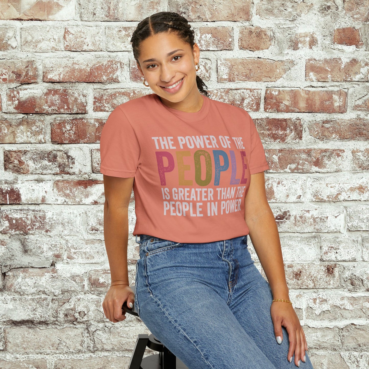 The Power of the People Shirt Comfort Colors Protest Tee