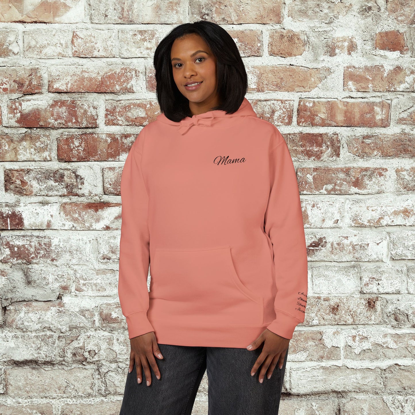 Personalized Embroidered Mama Hoodie with Kids Names