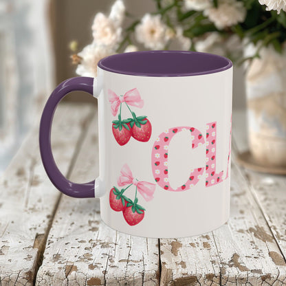 Clara Personalized Strawberry Mug