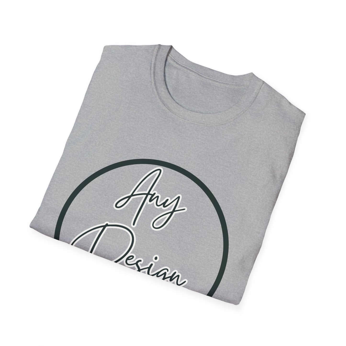 Customizable Unisex Soft-Style Graphic T-Shirt