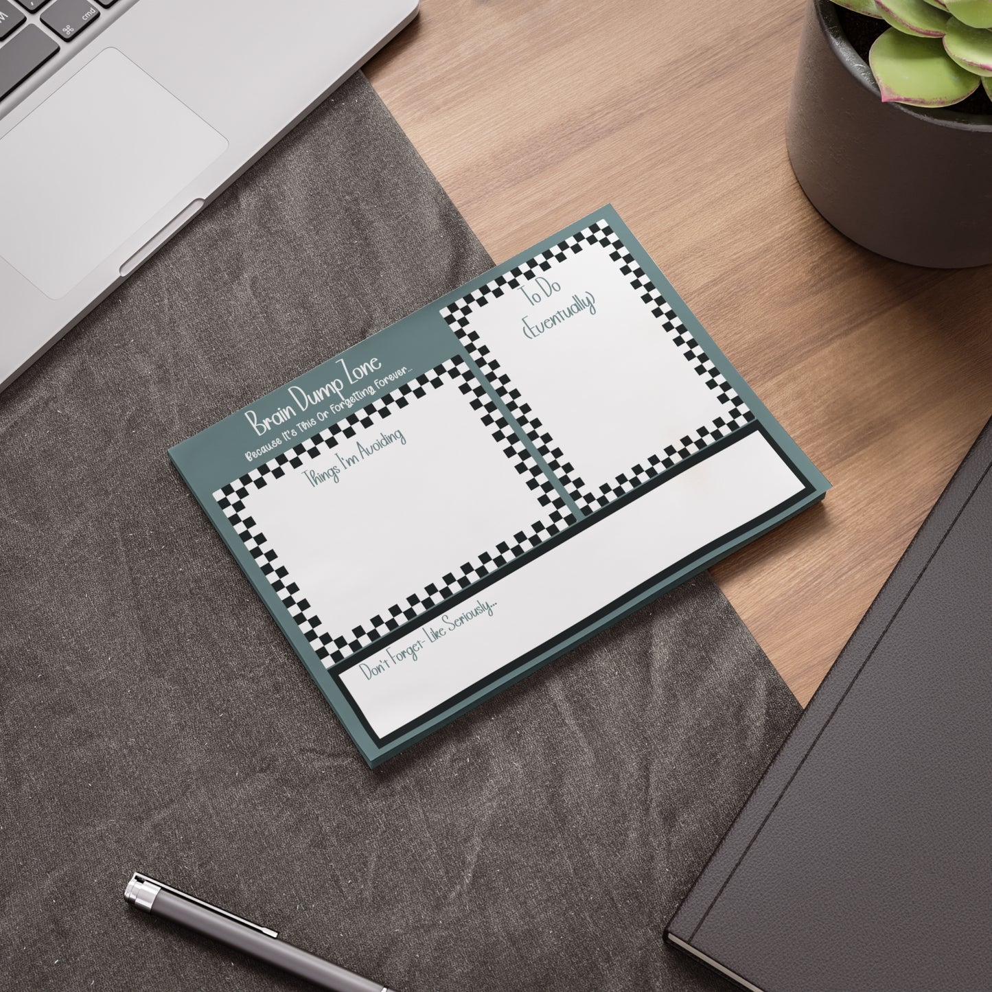 Checkered Post-it® Note Pads