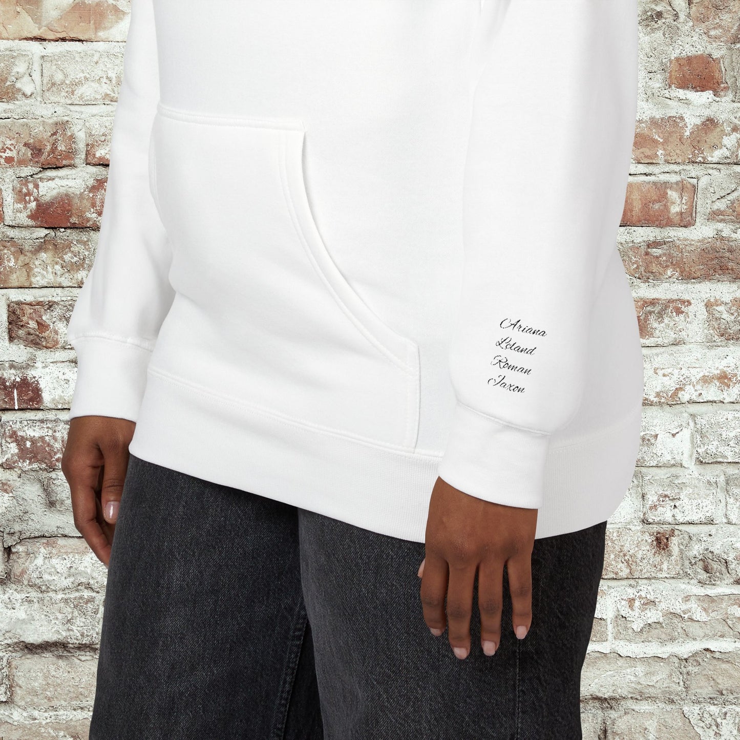 Personalized Embroidered Mama Hoodie with Kids Names