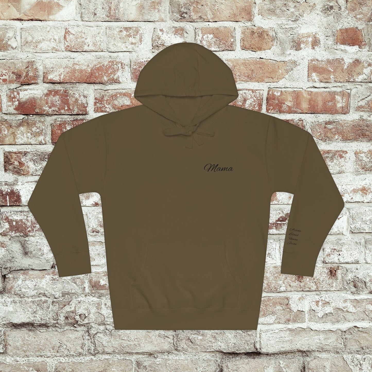 Personalized Embroidered Mama Hoodie with Kids Names