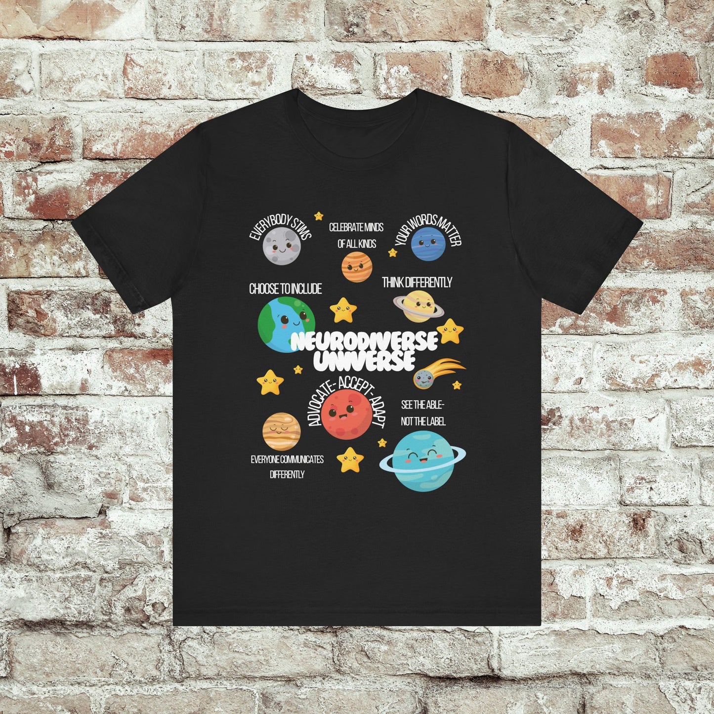 Neurodiverse Universe Shirt | Autism Acceptance Shirt | Mental Health Awareness | Choose to Include Tee