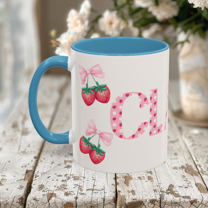 Clara Personalized Strawberry Mug