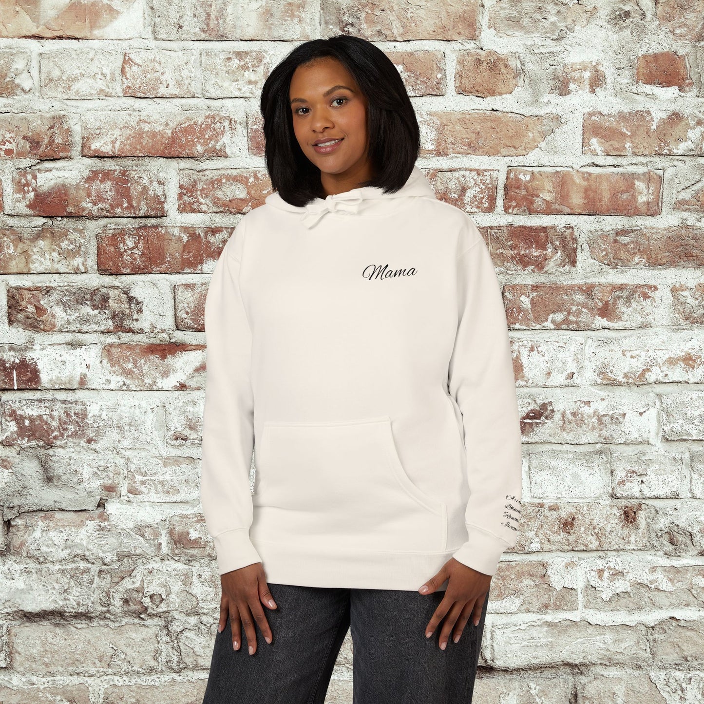 Personalized Embroidered Mama Hoodie with Kids Names