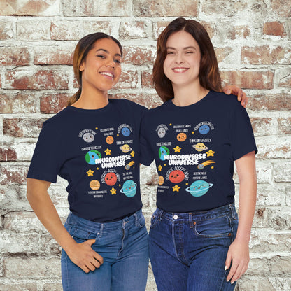 Neurodiverse Universe Shirt | Autism Acceptance Shirt | Mental Health Awareness | Choose to Include Tee