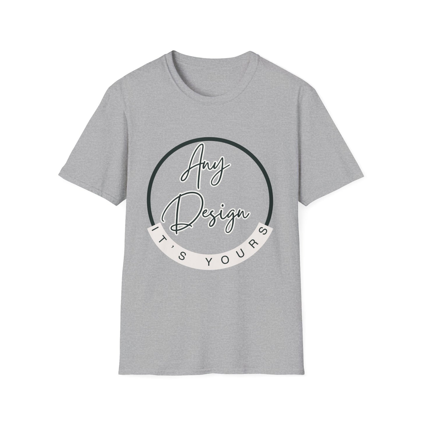 Customizable Unisex Soft-Style Graphic T-Shirt