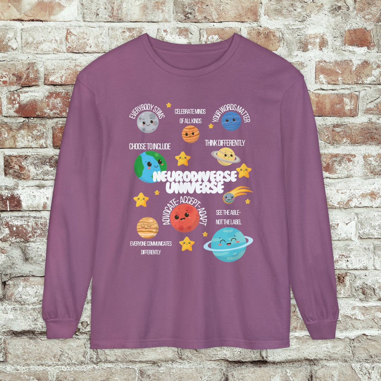 Neurodiverse Universe Long Sleeve Tee
