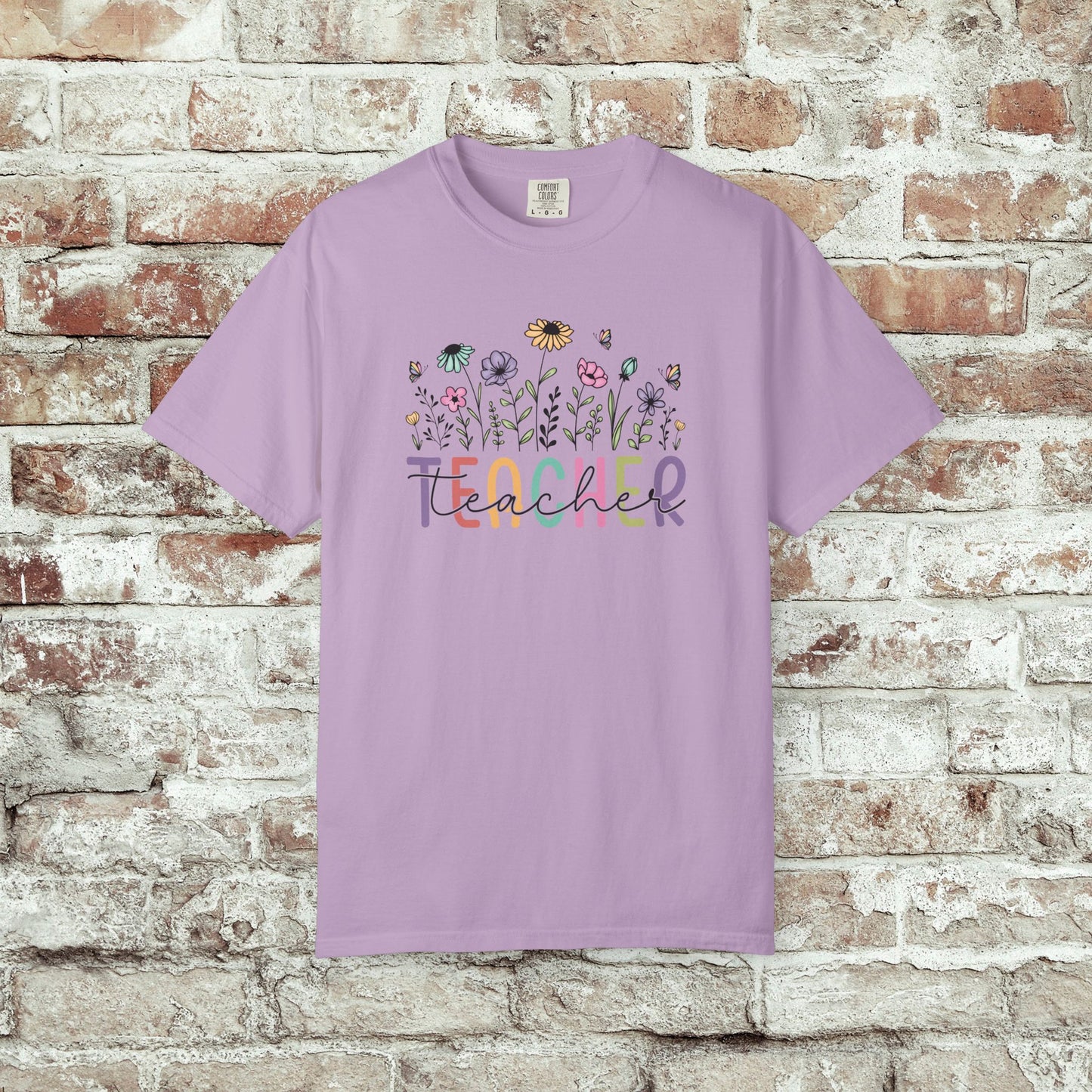 Wildflower Teacher Comfort Colors T-Shirt