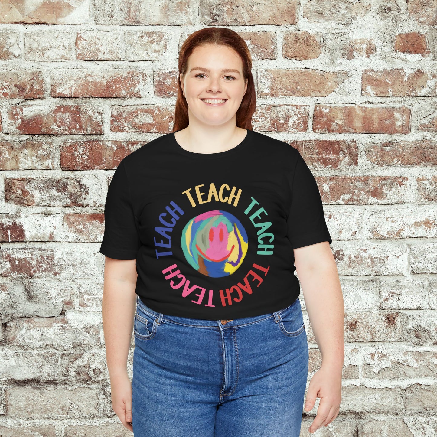 Unisex Soft-Style Teach Teach Teach Shirt for Teachers