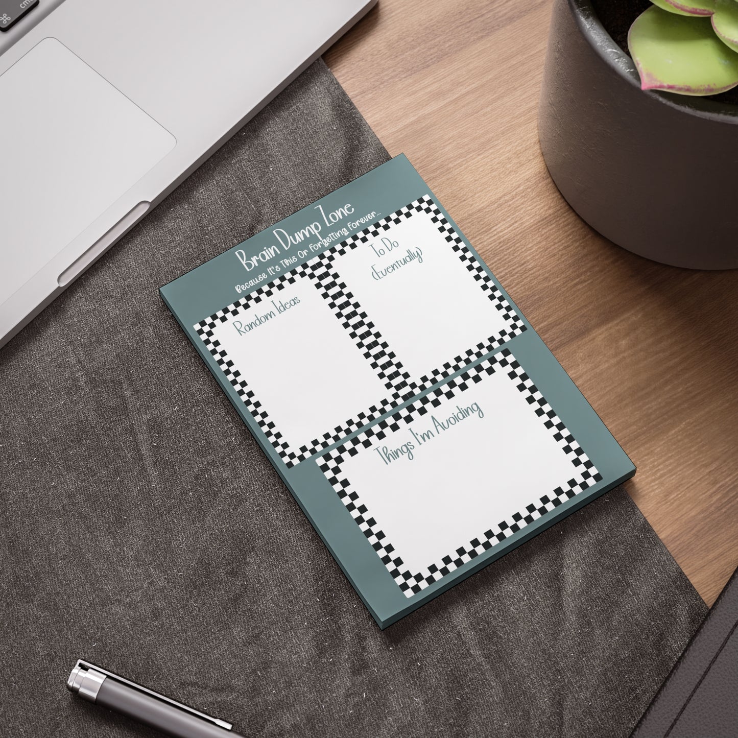 Checkered Post-it® Note Pads