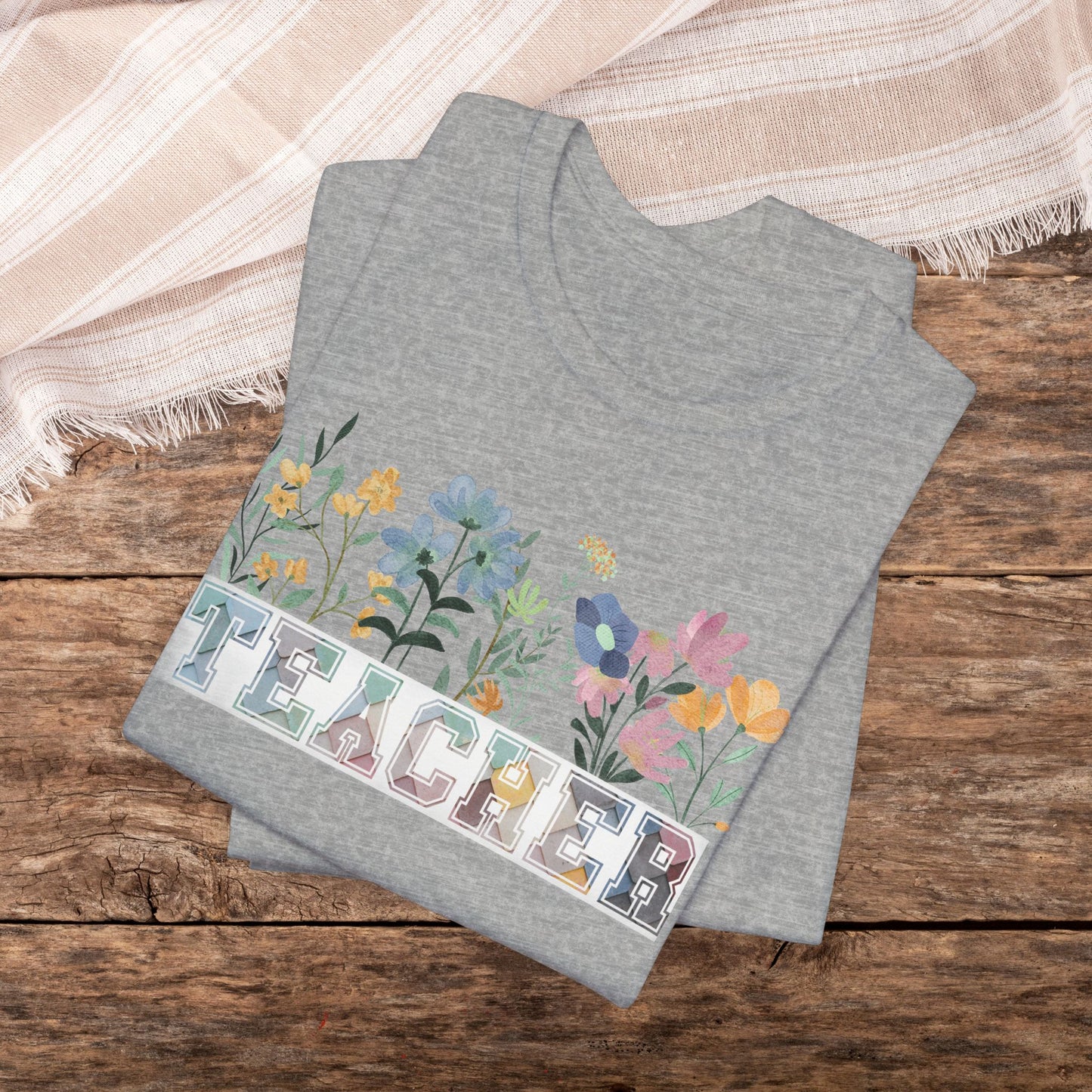 Floral Unisex Soft-Style Teacher Appreciation Tee