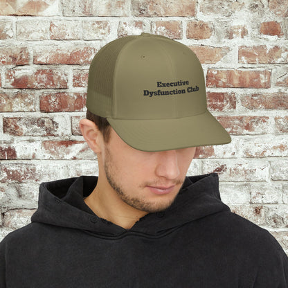Embroidered Executive Dysfunction Club Richardson Trucker Cap