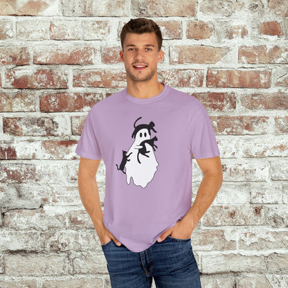 Spooky Ghost & Black Cats Comfort Colors Tee